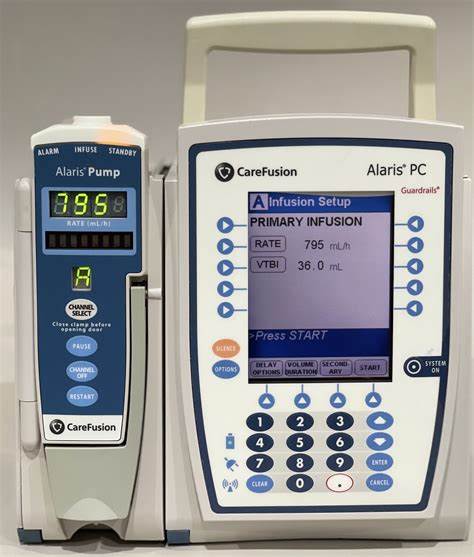 Refurbished Alaris Medley Infusion Pump Combo #6, Library, 1 Year Warranty